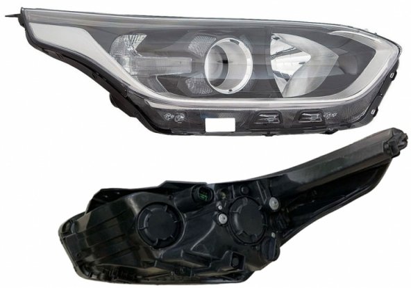 Acessar a peça Farol elétrico direito, LED, H7+H7 (Motor)