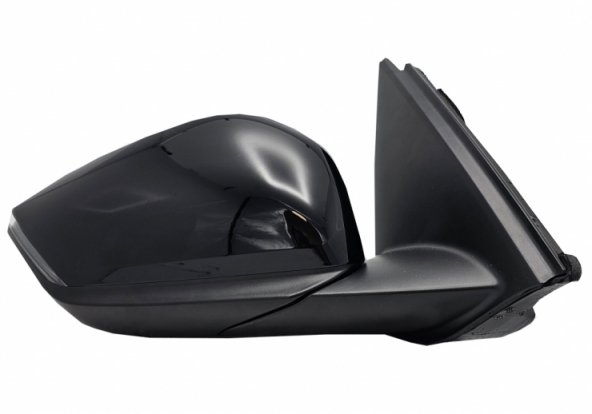 Acessar a peça Espelho retrovisor elétrico direito, convexo, aquecido, com pisca, sonda, preto brilhante (8 pinos)