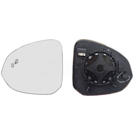 Acessar a peça Vidro + suporte espelho retrovisor esquerdo, convexo, aquecido, side