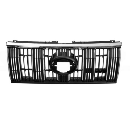 Acessar a peça Grelha preta, friso cromado