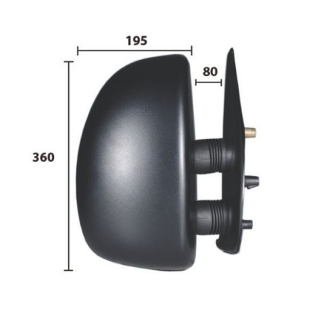 Acessar a peça Espelho retrovisor direito manual, convexo (curto) (a partir de 1999)