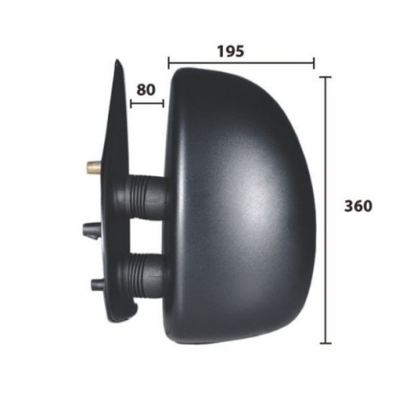 Acessar a peça Espelho retrovisor esquerdo manual, convexo (curto) (a partir de 1999)