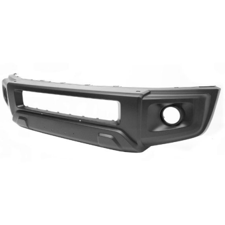Acessar a peça Para-choques frente, preto, orifícios farol nevoeiro e lava-faróis