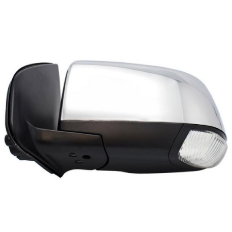 Acessar a peça Espelho retrovisor elétrico esquerdo, convexo, aquecido, rebatível, com indicador, cromado (9 pinos)