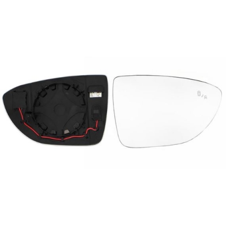 Acessar a peça Vidro + suporte espelho retrovisor direito, convexo, aquecido, side