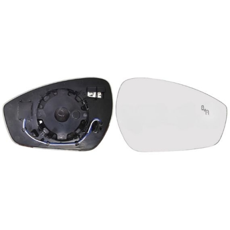 Acessar a peça Vidro + suporte espelho retrovisor direito, convexo, aquecido, side