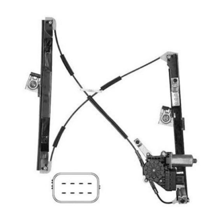 Acessar a peça Vidro elétrico da porta frente direita