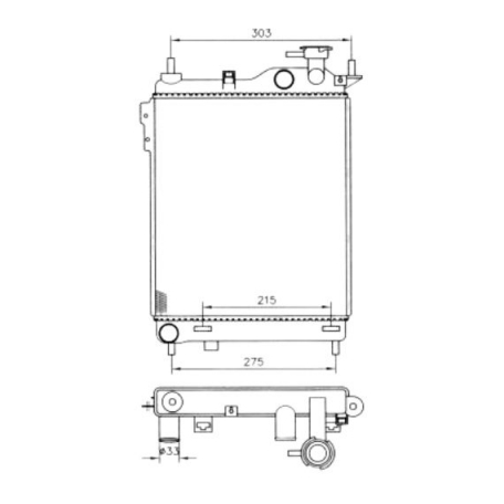 Acessar a peça Radiador 1.1l/1.3l gasolina
