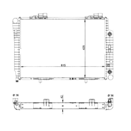 Acessar a peça Radiador c280 - c200d - c220d - c230 - c250d clim.