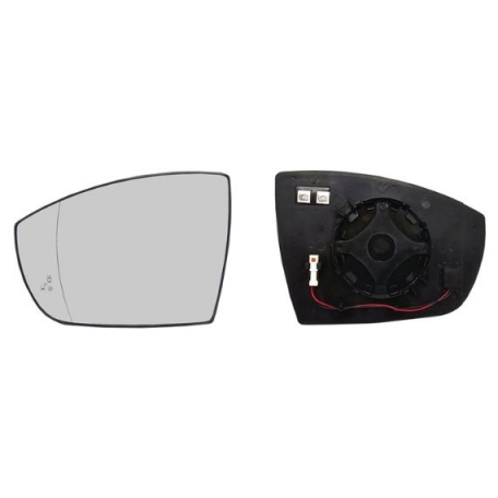 Acessar a peça Vidro + suporte espelho retrovisor esquerdo, asférico, aquecido, side