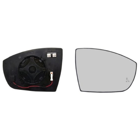 Acessar a peça Vidro + suporte espelho retrovisor direito, asférico, aquecido, side