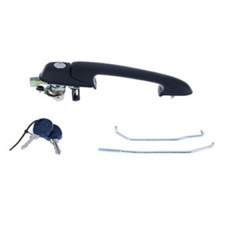 Acessar a peça Puxador frontal direita, preta, com jogo chaves