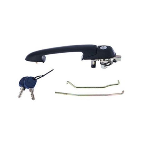 Acessar a peça Puxador frontal esquerda, preta, com jogo chaves