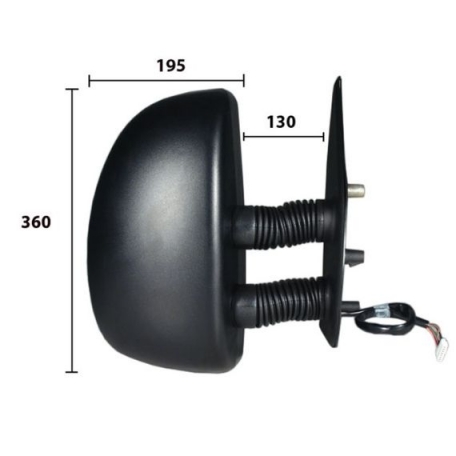 Acessar a peça Espelho direito com ângulo morto, manual, convexo, braço comprido (130x360x195)