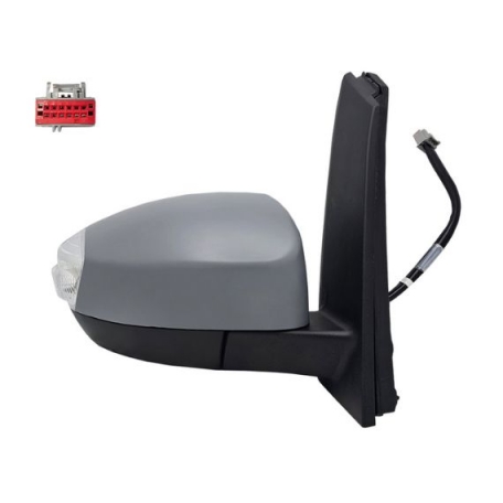 Acessar a peça Espelho retrovisor elétrico direito, convexo, aquecido, preparado, rebatível, com pisca, sonda, cortesia (10 pinos)