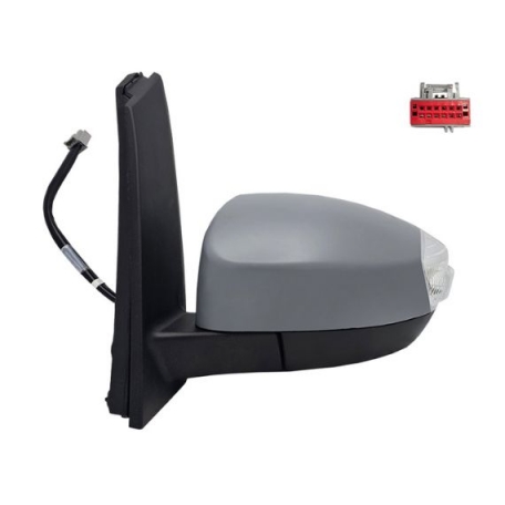 Acessar a peça Espelho retrovisor elétrico esquerdo, asférico, aquecido, preparado, rebatível, com pisca, cortesia (8 pinos)