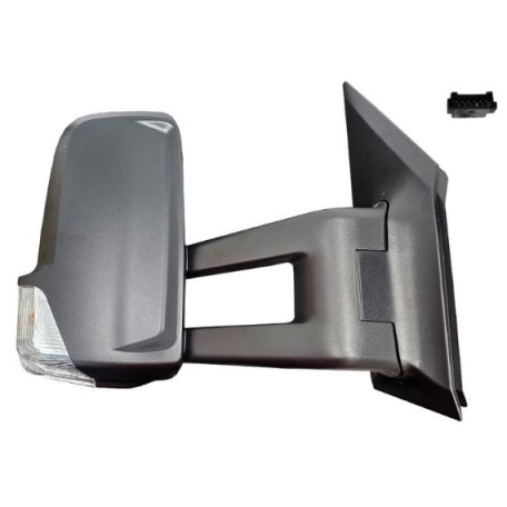 Acessar a peça Espelho retrovisor manual direito, convexo, ângulo morto, com pisca (2 pinos) (braço medio)