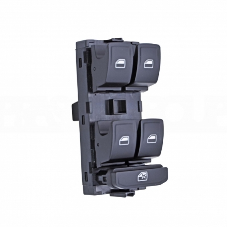 Acessar a peça Painel 4 interruptores elevador da janela frente esquerda, preto (10 pinos)