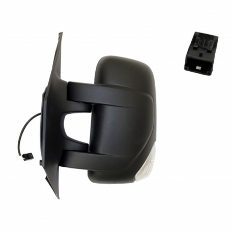 Acessar a peça Espelho retrovisor elétrico esquerdo, convexo, aquecido, com pisca (pinos) (braço curto)