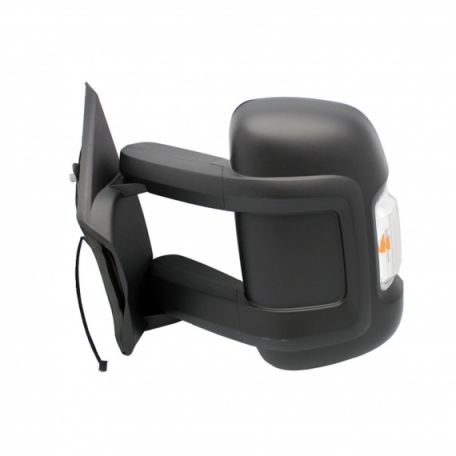 Acessar a peça Espelho retrovisor elétrico esquerdo, convexo, aquecido, com pisca (16W) (8 pinos) (braço longo)
